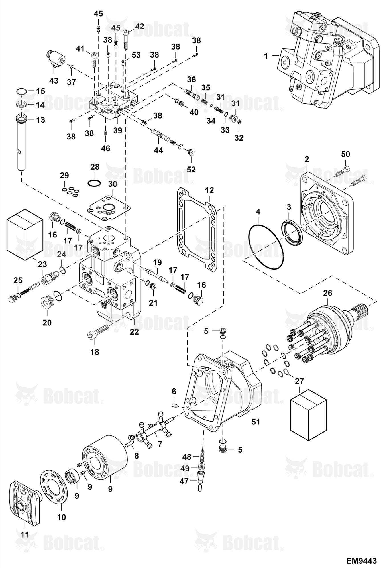 Hydrostatic Motor (Model 83011995)