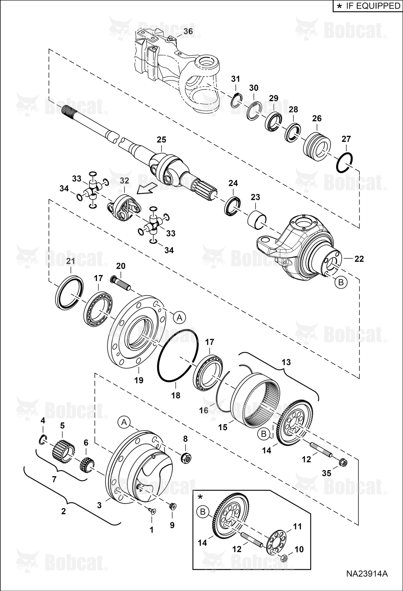 Rear Axle (Wheel Hub)