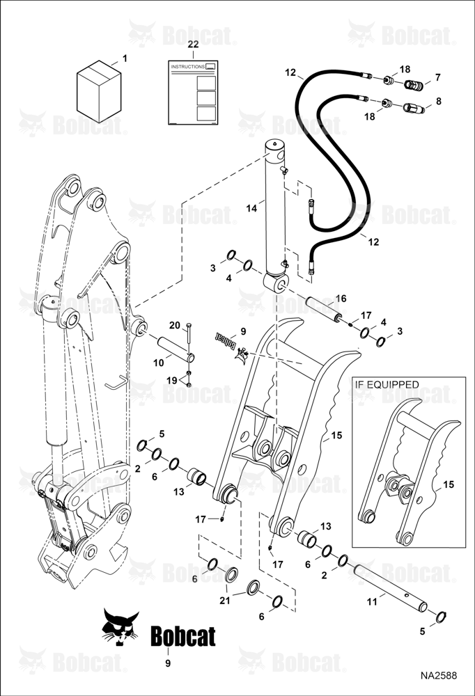 Clamp (Kit) (W/Tag Bucket) AJ6B00101 & Above