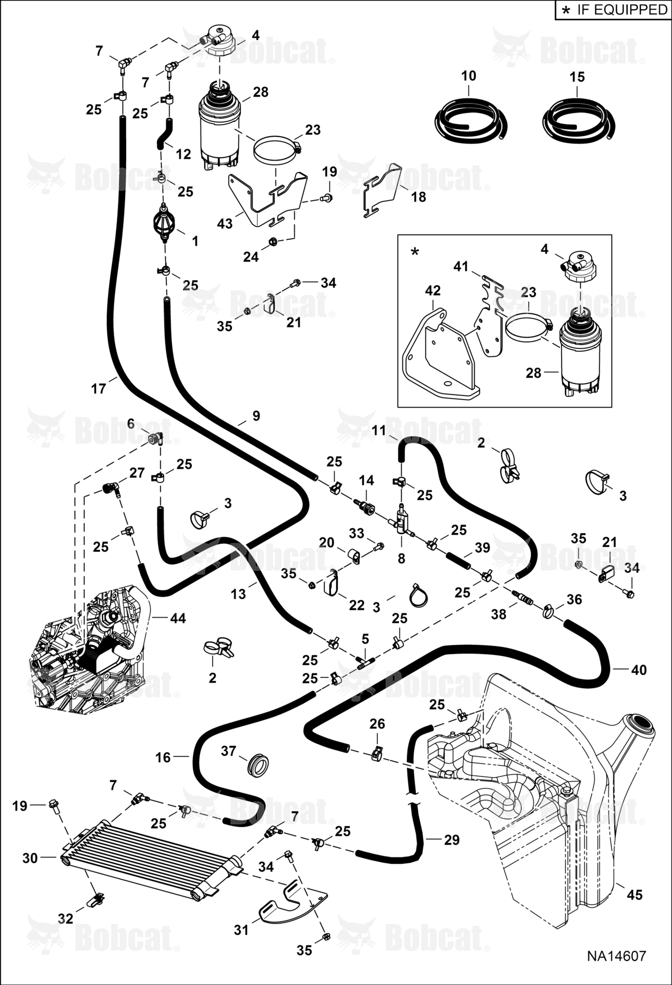 Engine & Attaching Parts (Fuel System)  B41N16001 - B41N17058, B41P16001 - B41P17067