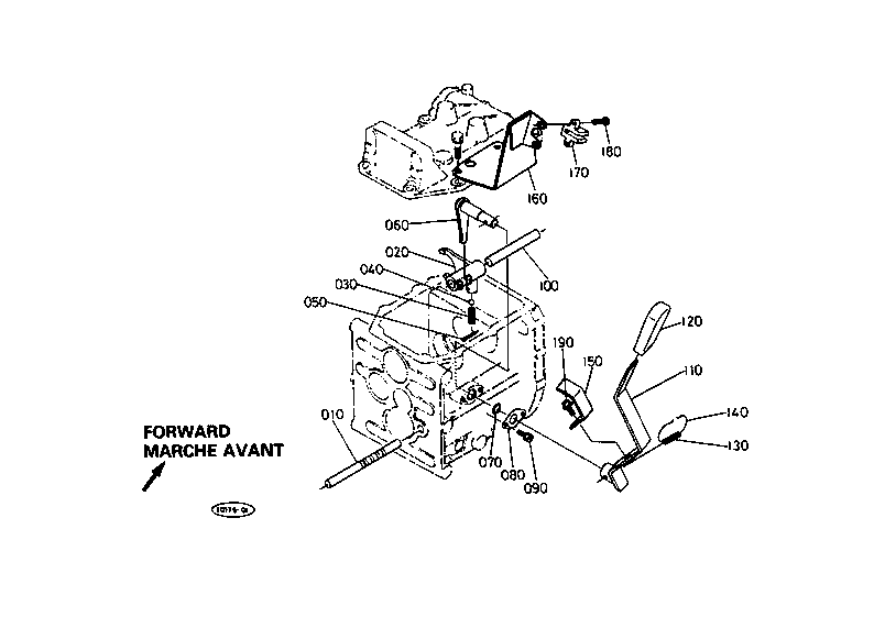 Speed Change Fork And Pto Lever
