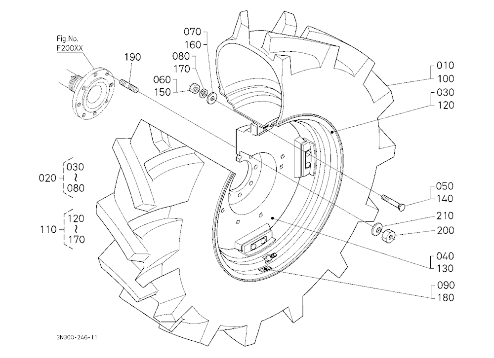 Rear Wheel (18.4R30)