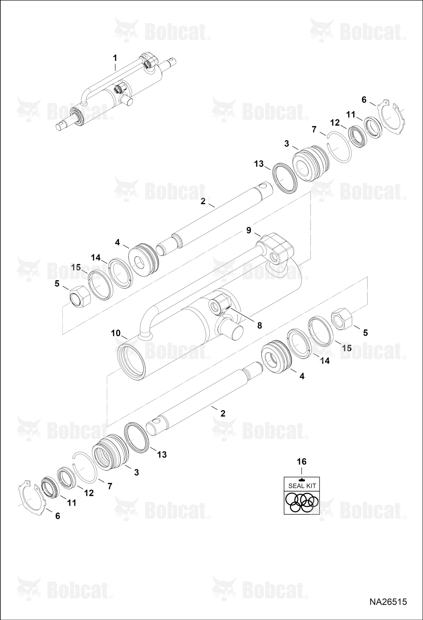 QUICK-TACH (Cylinder)  B53A12543 & Above