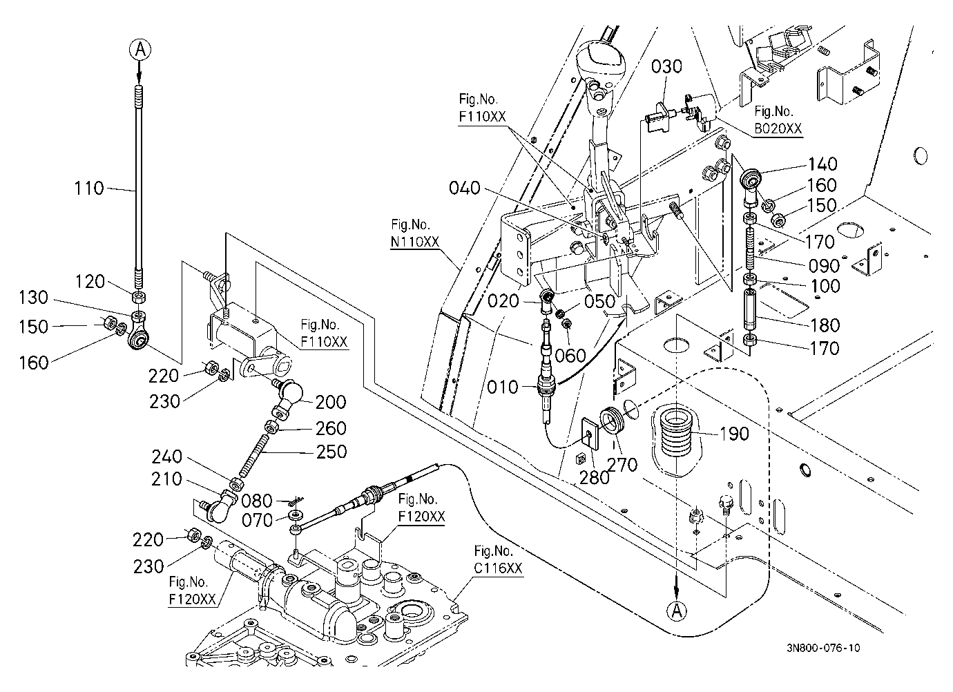 Main Gear Shift Rod