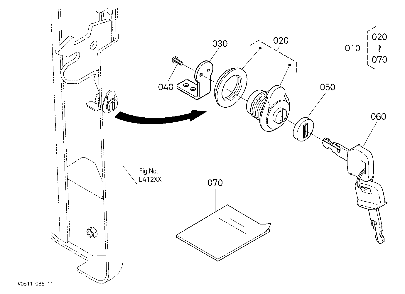 Kit Bonnet Lock [Option]