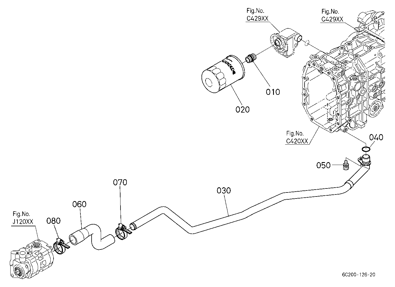 Hydraulic Oil Line (Suction)