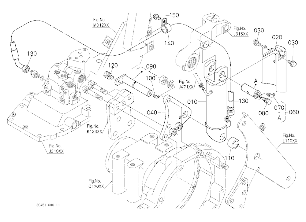 3P-Lift Assist Cylinder Rh