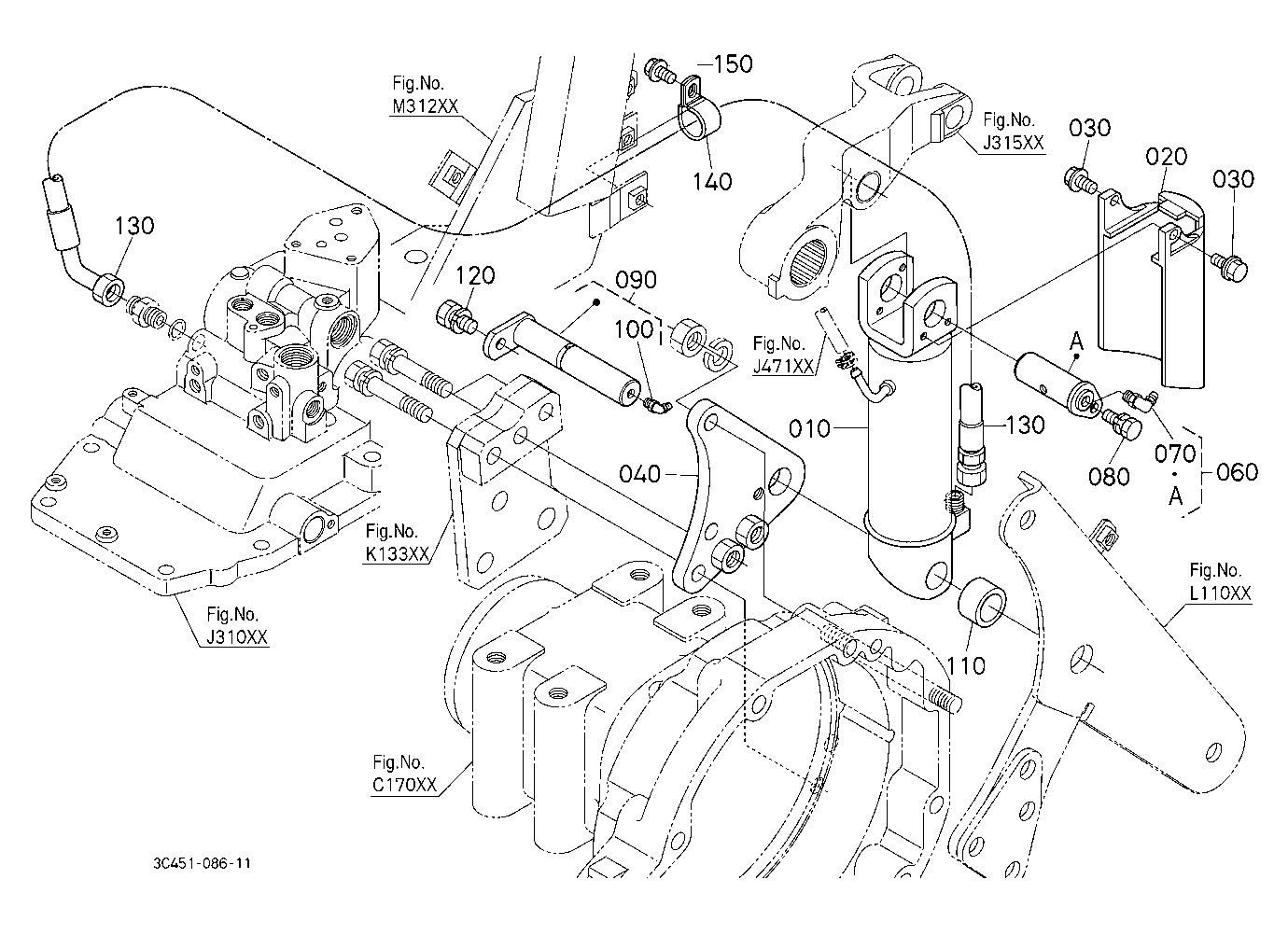 3P-Lift Assist Cylinder Rh