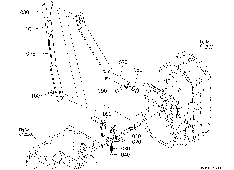 Range Gear Shift Lever