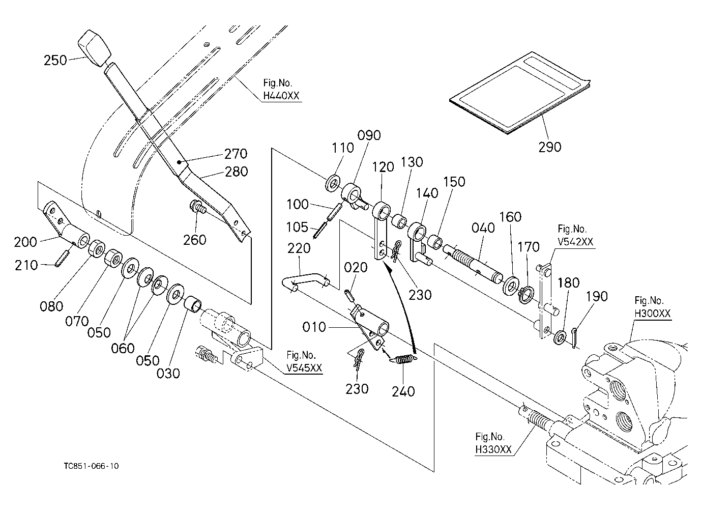 Position Control Lever (With Draft) (W/G No.Mx6884