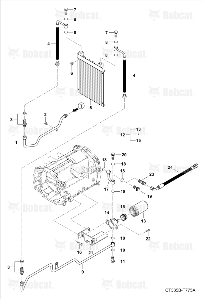 HST External Hydraulic Line Group