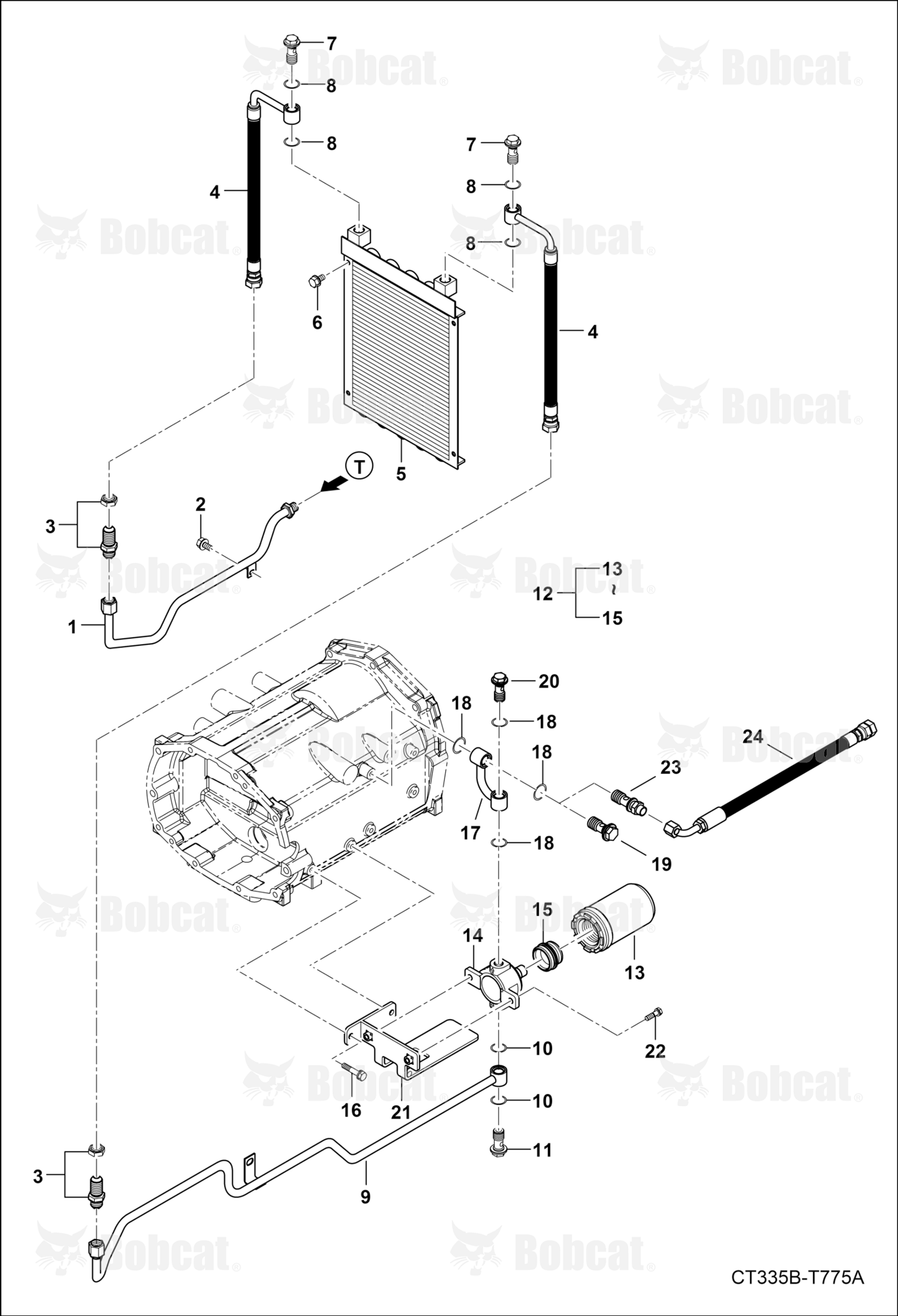 HST External Hydraulic Line Group