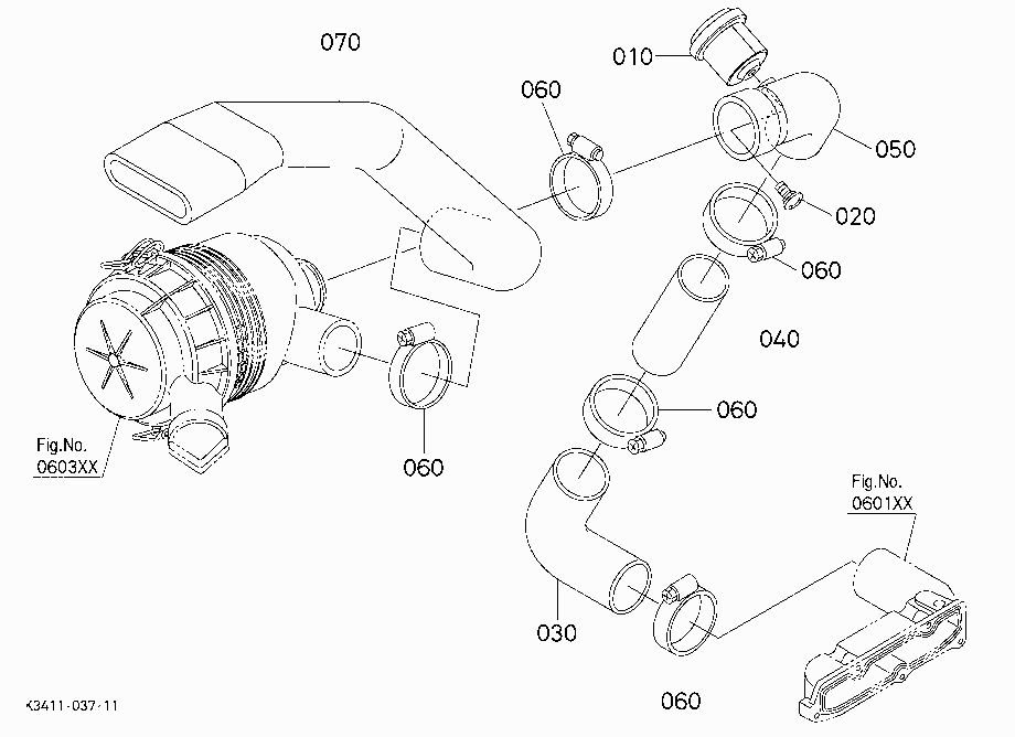 INLET PIPE (AIR CLEANER)