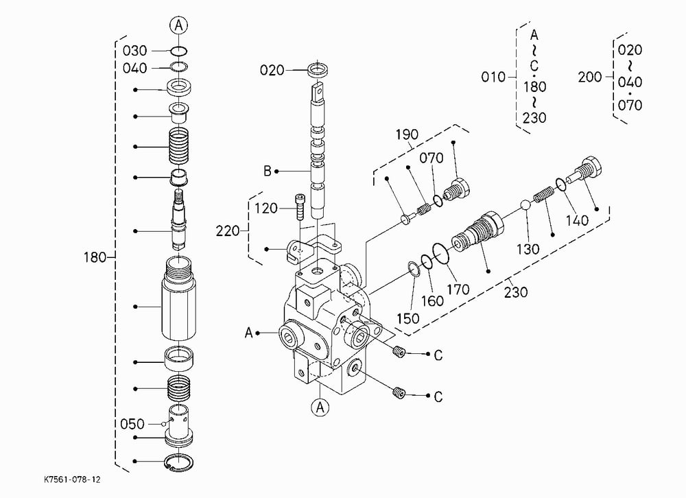 HYD. BED LIFT KIT(REMOTE) [COMP.PARTS] [RTV900G/R-