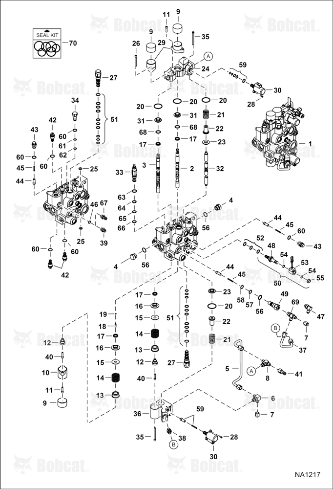 Hydraulic Control Valve (Two Piece Detent Block) ATDW11001 - ATDW11622