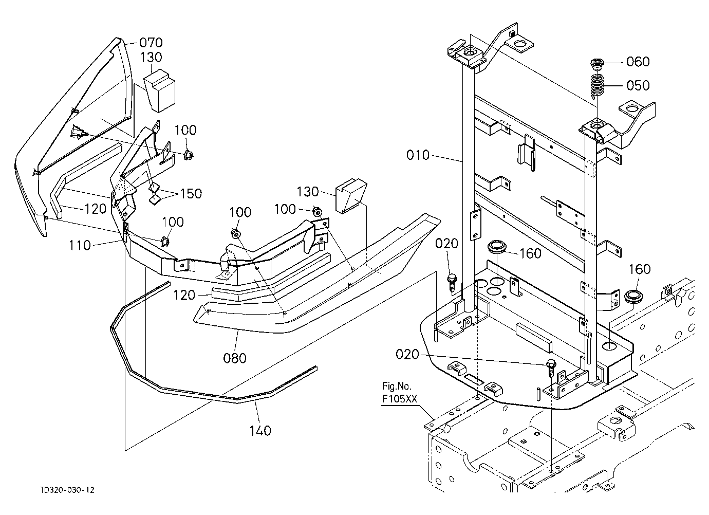 Hood (Bonnet) Front Support [Old]