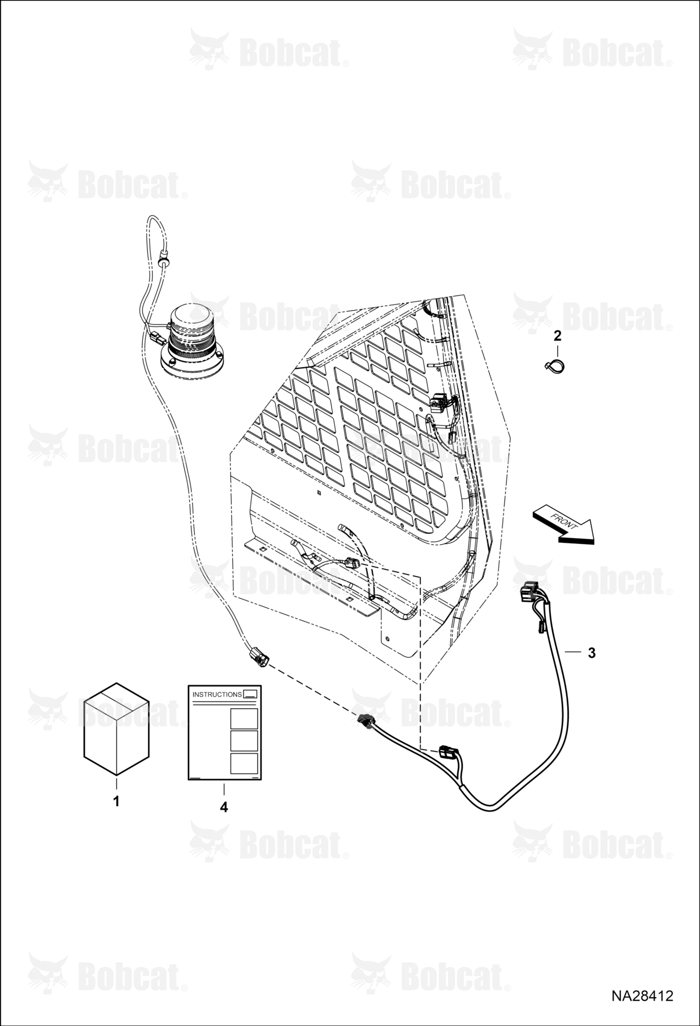 Road Lights Harness Kit (4.3-inch Display)