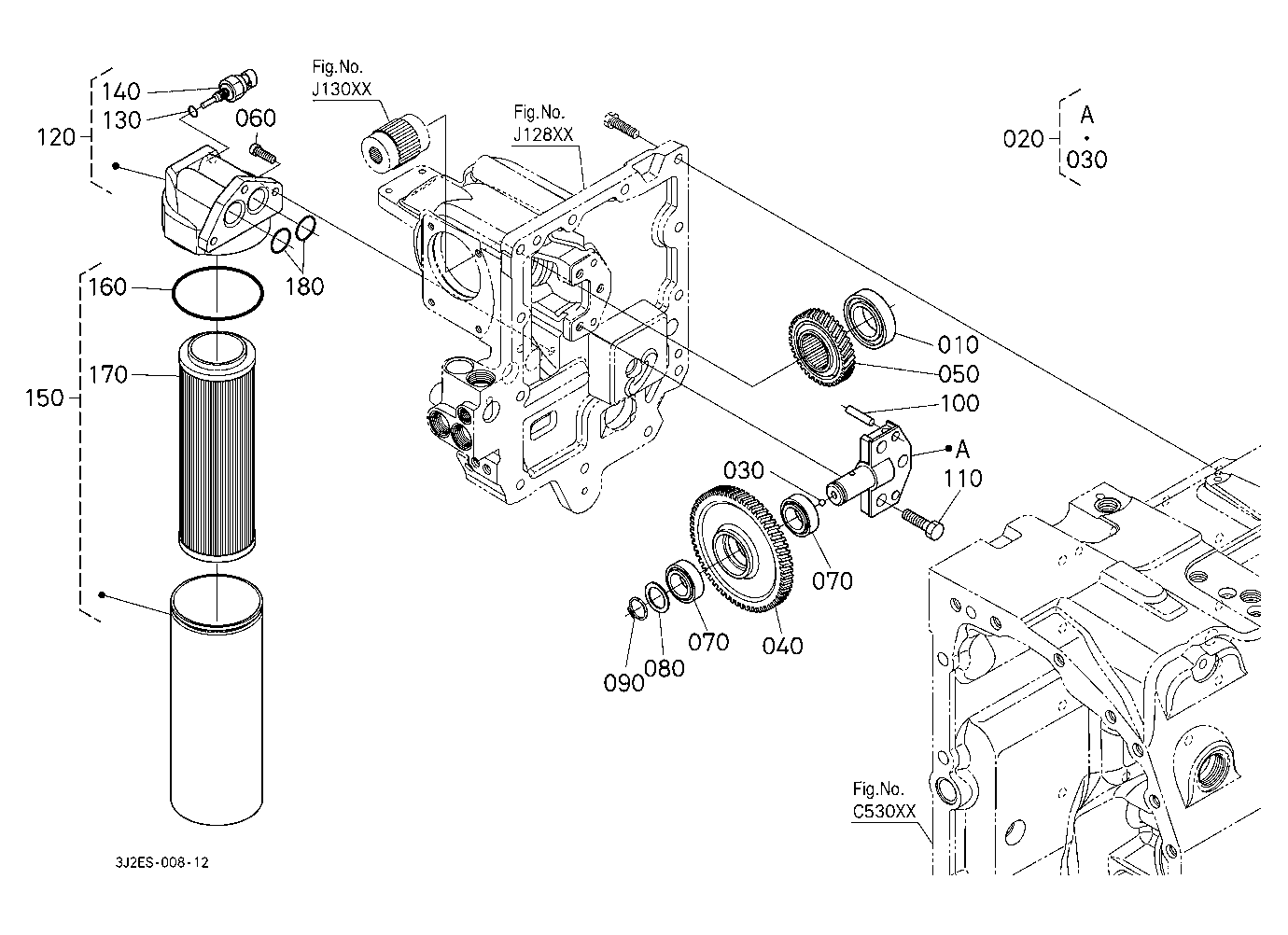 Hydraulic Pump Gear / Filter