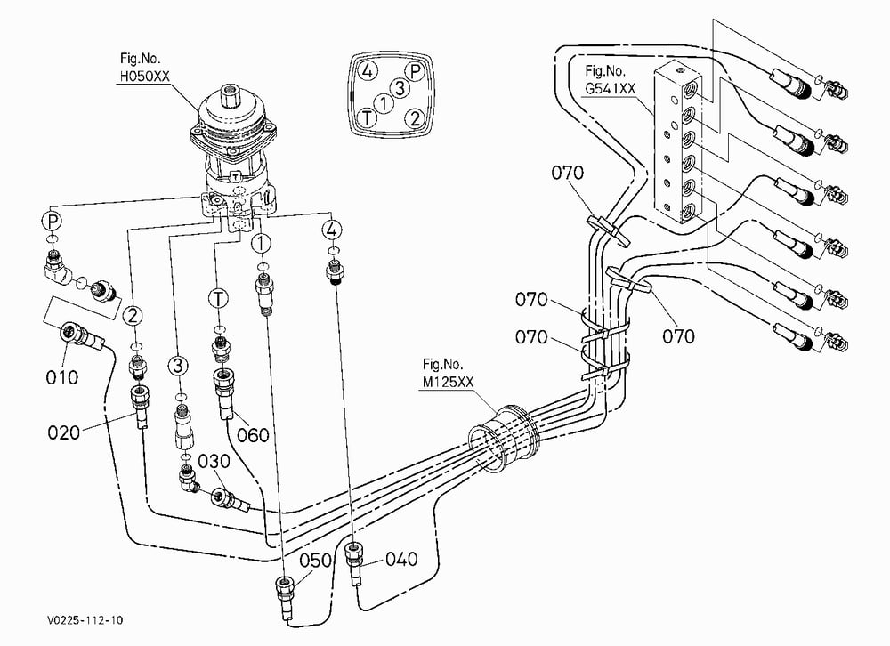 OIL PIPING (CONTROL LEFT)