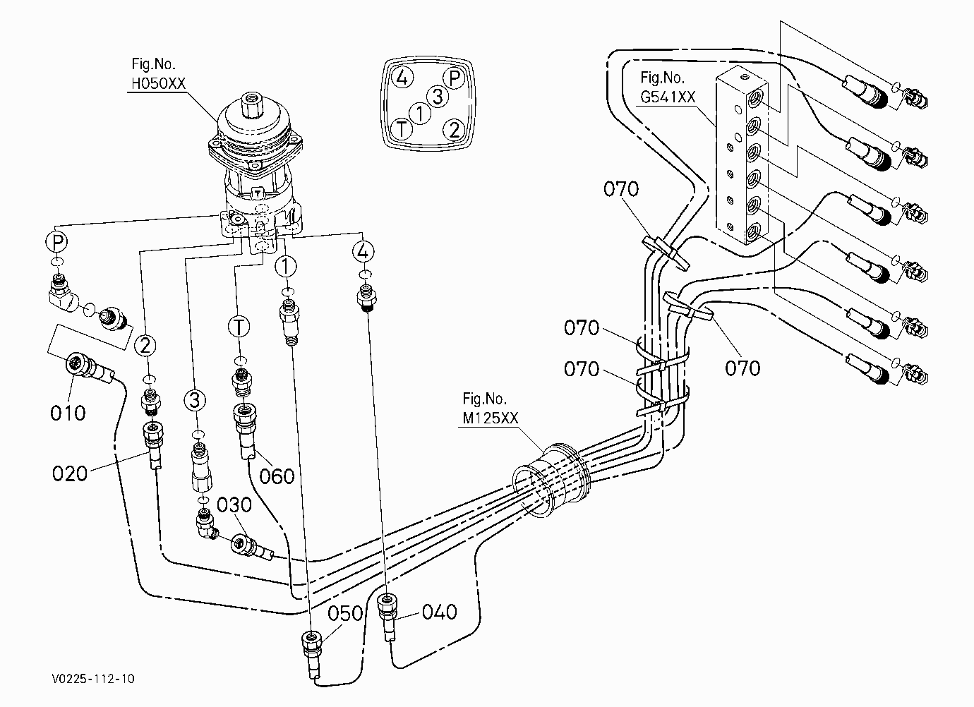 OIL PIPING (CONTROL LEFT)