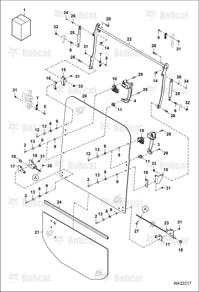 Operator CAB (Front Window Frameless) B4GR19415 & Above
