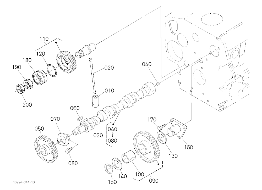 Camshaft And Idle Gear Shaft