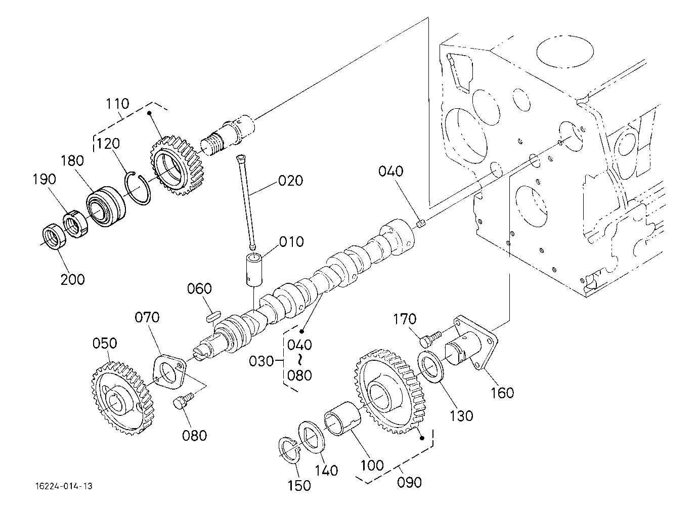 Camshaft And Idle Gear Shaft