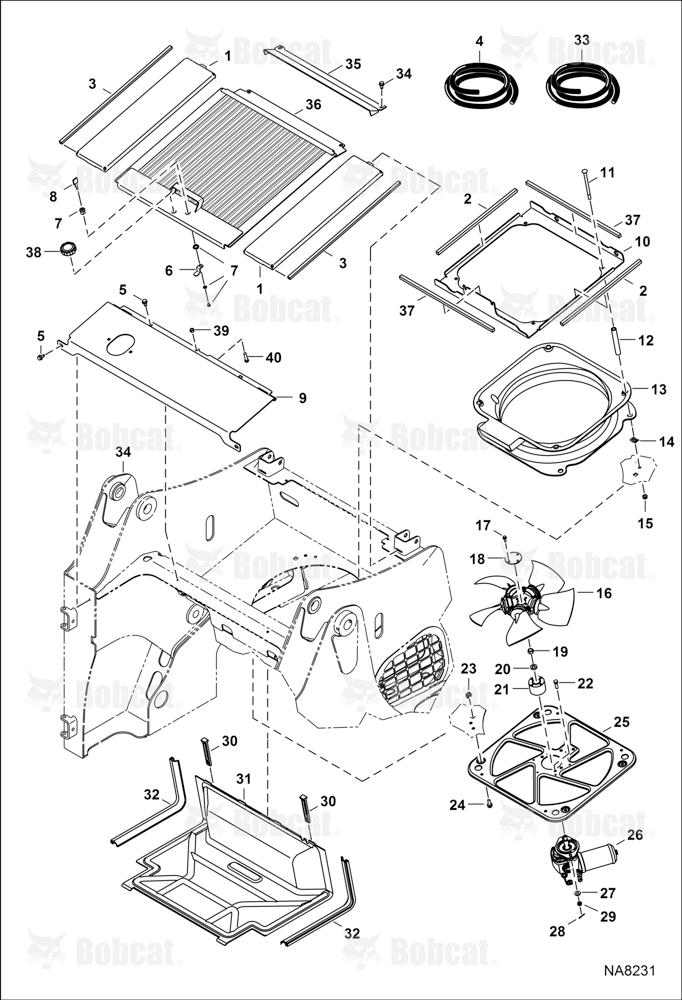 Cooling System  A3NV21788 - A3NV24362, A3NW13098 - A3NW13372