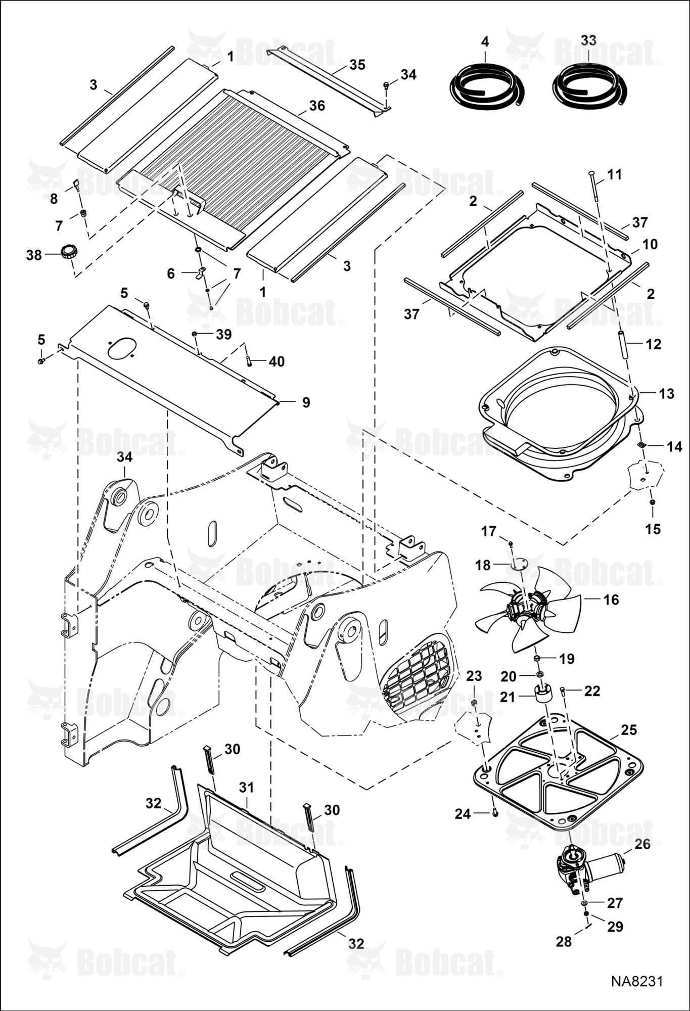 Cooling System  A3NV21788 - A3NV24362, A3NW13098 - A3NW13372