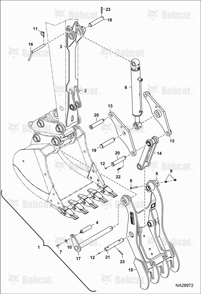 Clamp (E220) (E245) (PL080QH) (25T-900-5T) (Factory Option Only)