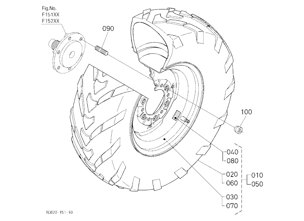 Front Wheel (27*8.50-15 R14)