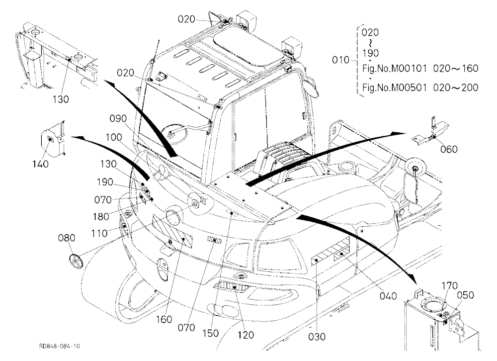 Label (Rear) [Except Angle Blade Type] [French]