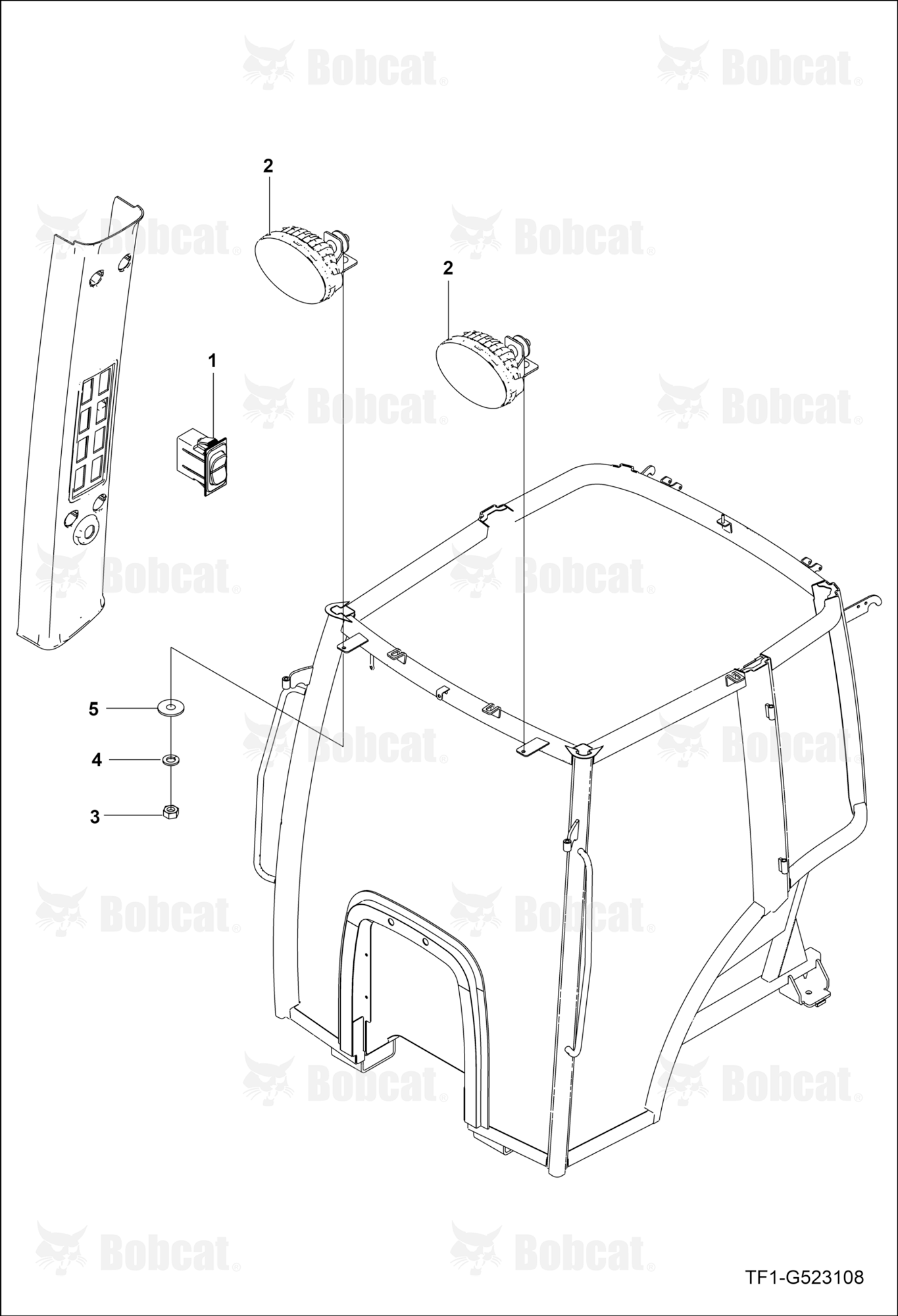 Front Working Lamp Group