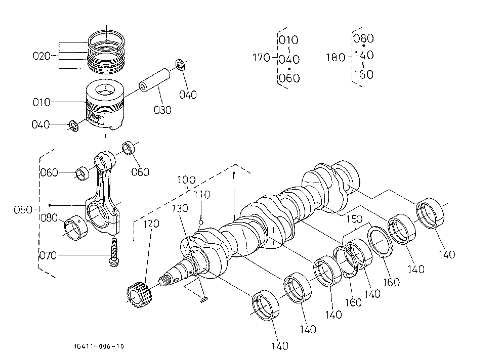 Piston And Crankshaft [Old Type]