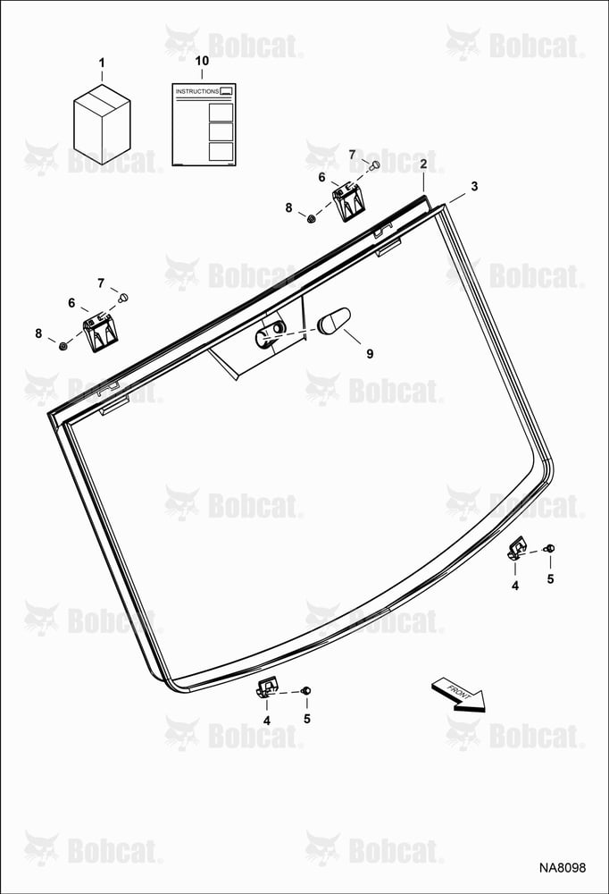CAB Windshield Kit (Glass Fixed)