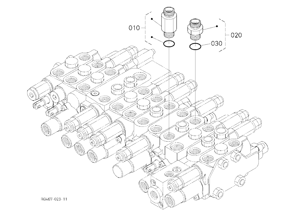 Control Valve (Travel Right)