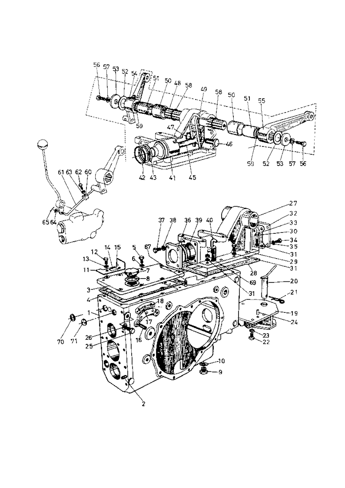 Transmission Case And Oil Pressure Cylinder