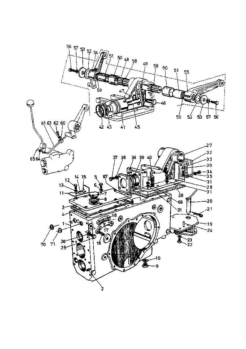 Transmission Case And Oil Pressure Cylinder