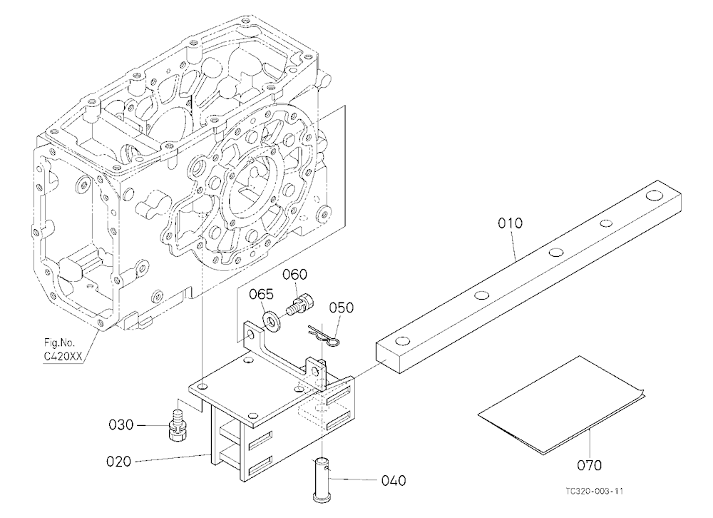 Drawbar (W/G. No.L9491) [Option]