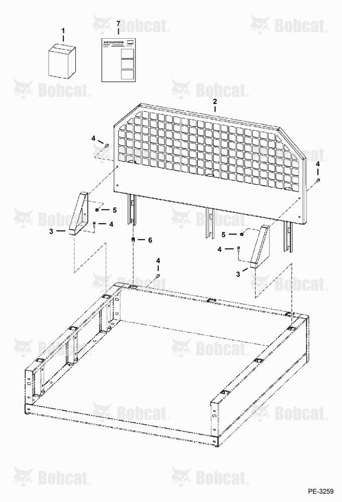 Rear Window Guard Kit (Three Stake Box)