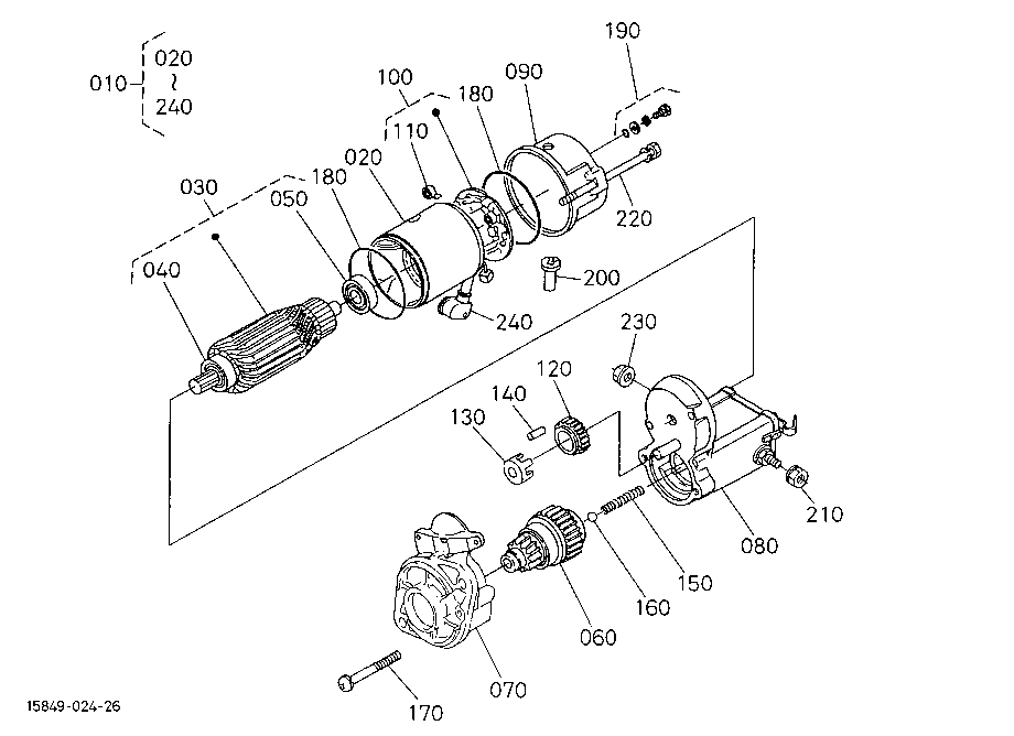 Starter (Component Parts)(Not For Reman Unit)