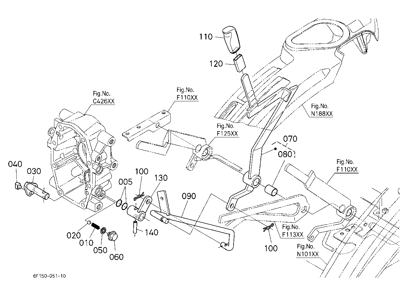 Mid Pto Gear Shift Lever [A]