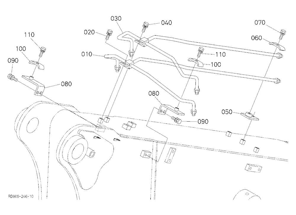 Oil Piping (Boom 4) [Super Double Boom Type]
