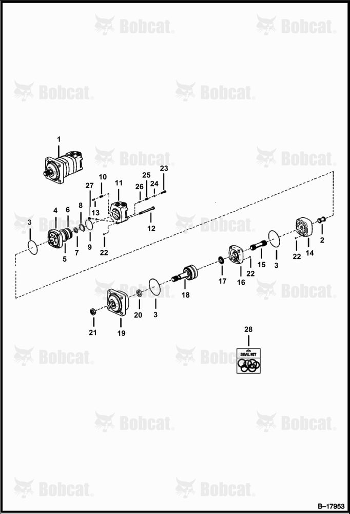 Hydrostatic Motor (105-1102-005)  502811001 - 502811711