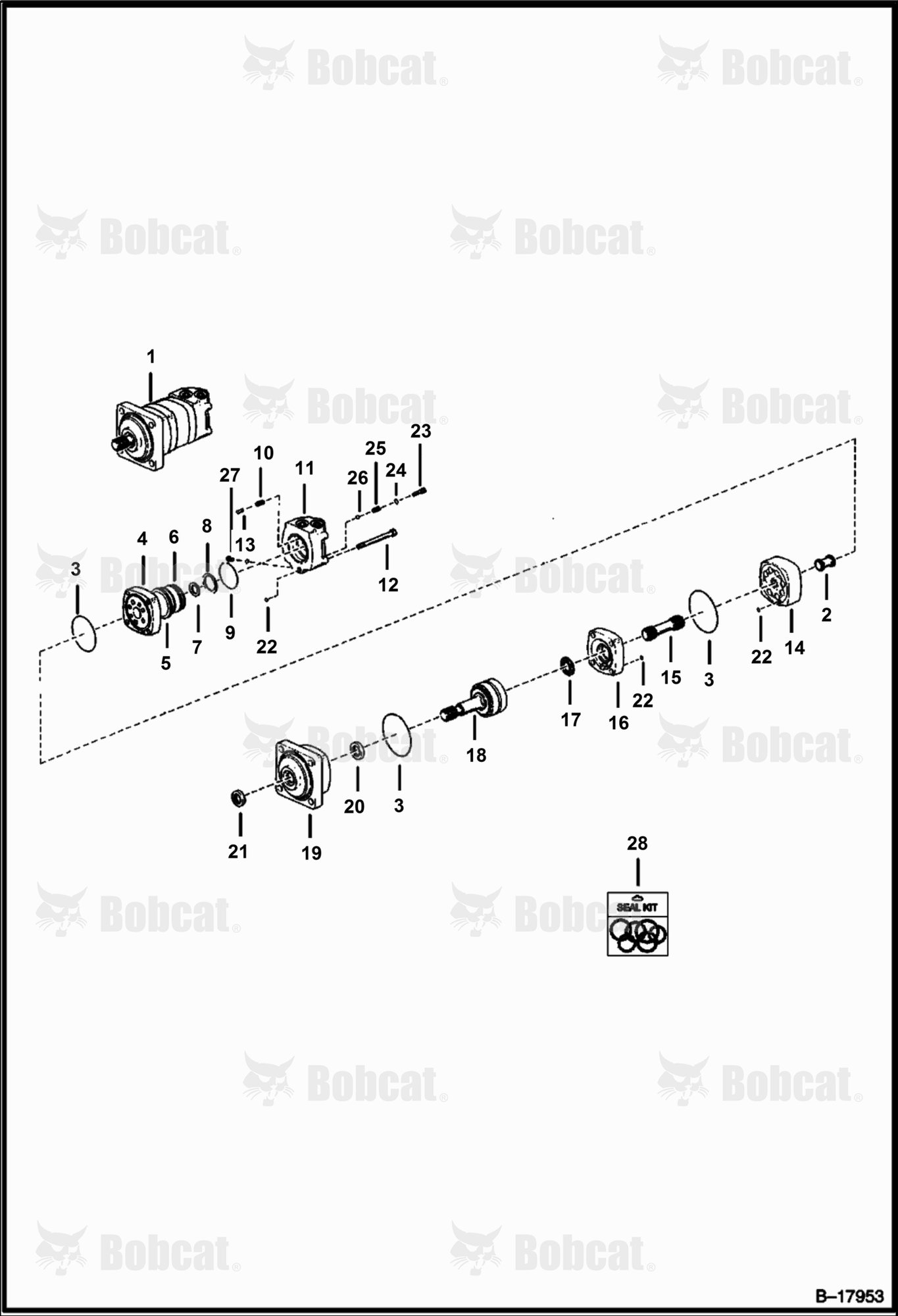 Hydrostatic Motor (105-1102-005)  502811001 - 502811711