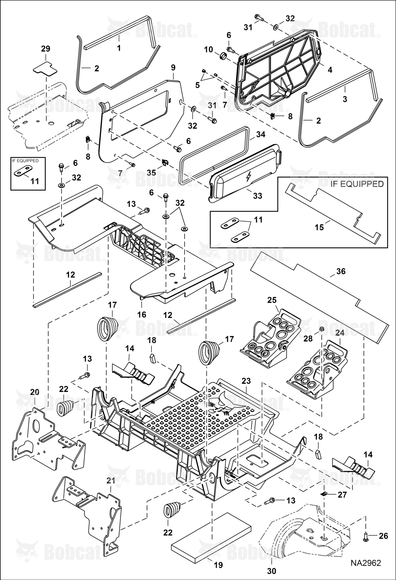 Panels (Floor Pan) (Manual Controls, AHC & ACS)  A3NV13099 & Above, A3NW11249 & Above