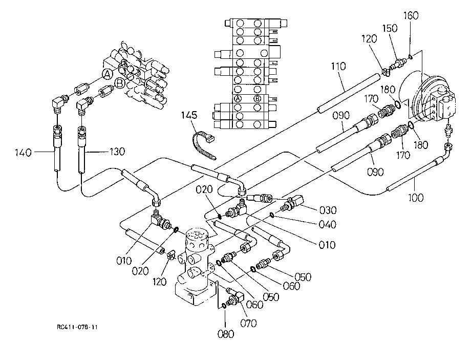 Oil Piping (Travel Rh)