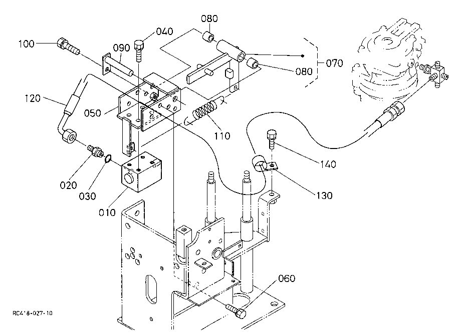 Control Lever (Travel Lock)