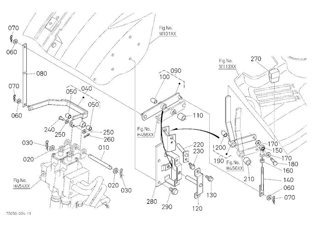 Auxiliary Control Valve Lever (1St) [Ca]