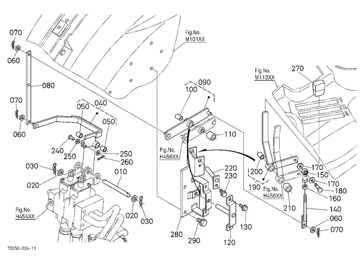 Auxiliary Control Valve Lever (1St) [Ca]